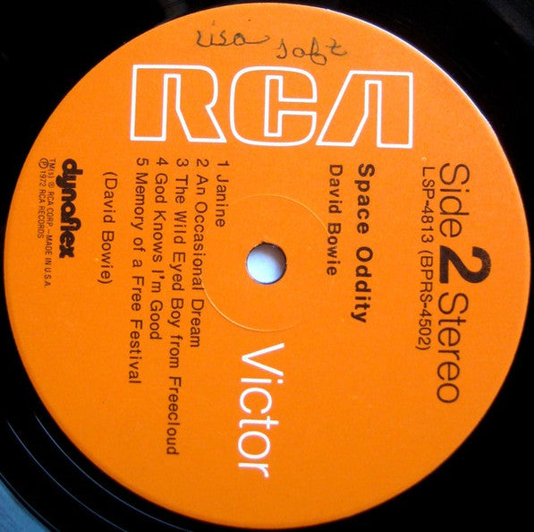 David Bowie Space Oddity - 1972  - Reissue	Folk Rock, Space Rock, Psychedelic Rock, Glam (vinyl)