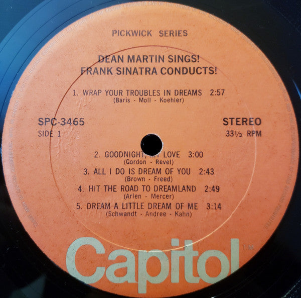 Dean Martin – Dean Martin Sings! Frank Sinatra Conducts! (Vocal / Easy Listening, Vinyl LP)