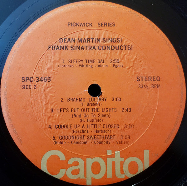 Dean Martin – Dean Martin Sings! Frank Sinatra Conducts! (Vocal / Easy Listening, Vinyl LP)