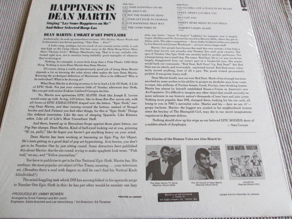 🎙️ Dean Martin – Happiness Is Dean Martin (1967) Vinyl