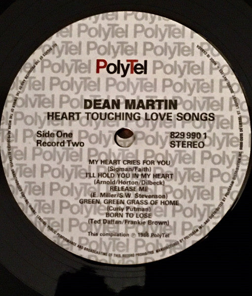 Dean Martin – Heart Touching Love Songs Vocal Pop / Country (vinyl)   2 lp set ! Mint