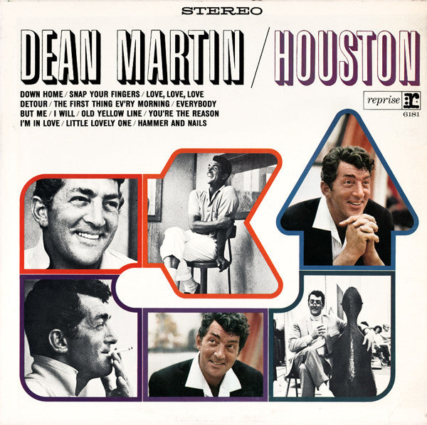 Dean Martin ‎– Houston -1965 - Jazz Pop Vocal (vinyl) Near Mint Copy