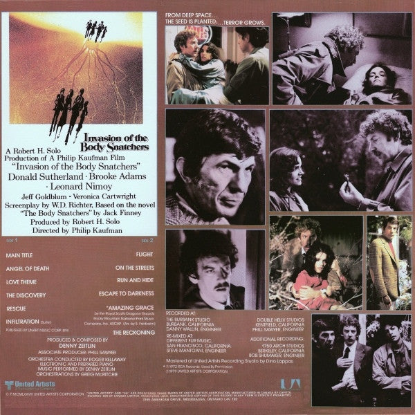 INVASION OF THE BODY SNATCHERS – Original Motion Picture Soundtrack (1978) — Film Score (vinyl)