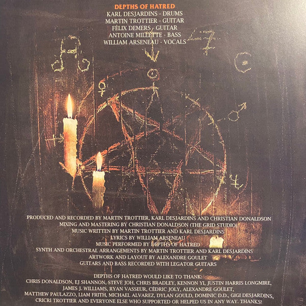 Depths Of Hatred – Inheritance - 2021-Deathcore - Vinyl, LP, Album, Red / Orange / Black spatter - Sealed Copy