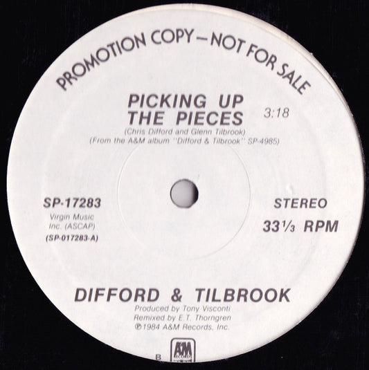 Difford & Tilbrook – Picking Up The Pieces - 1984-Rock, Pop (Vinyl, 12", 33 ⅓ RPM, Promo )