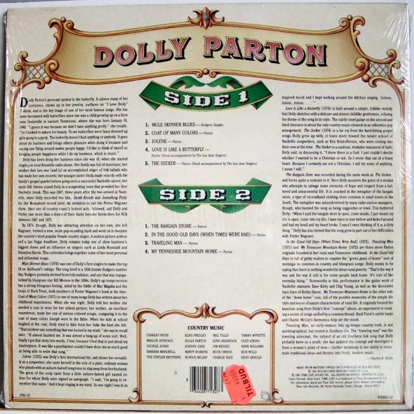 Dolly Parton – Country Music 1981-	Folk, World, & Country Style: Country (vinyl)