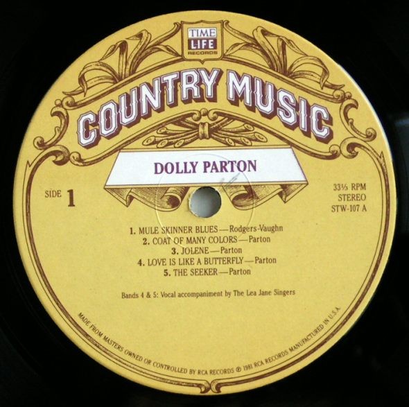 Dolly Parton – Country Music 1981-	Folk, World, & Country Style: Country (vinyl)