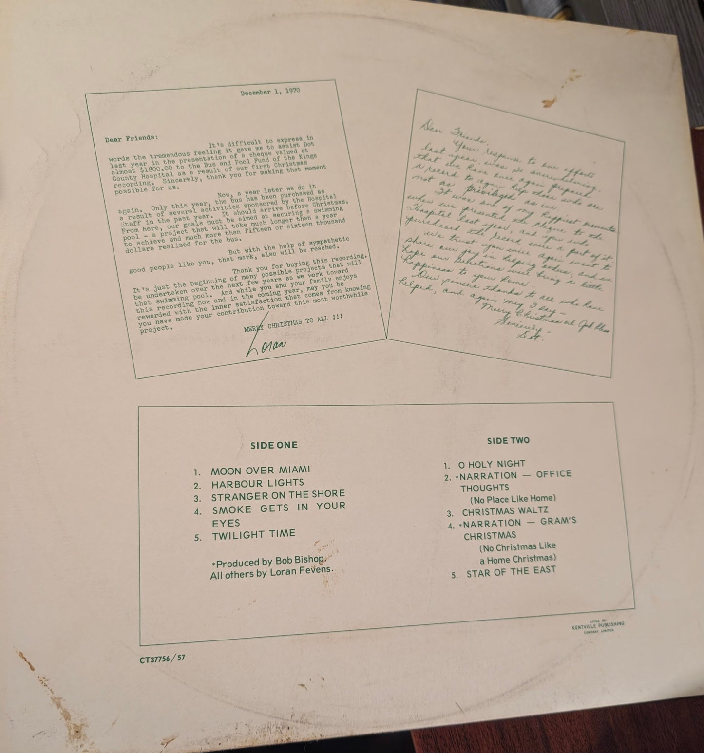 Dot Taylor And Loran Fevens – Merry Christmas From Us Vol II -Maritime , Christmas (Vinyl)