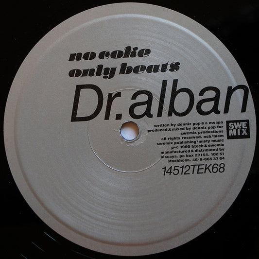 Dr. Alban – No Coke / Hello Afrika - 1990-Electronic, Hip Hop ,Pop Rap, Euro House ( Vinyl, 12", 45 RPM)