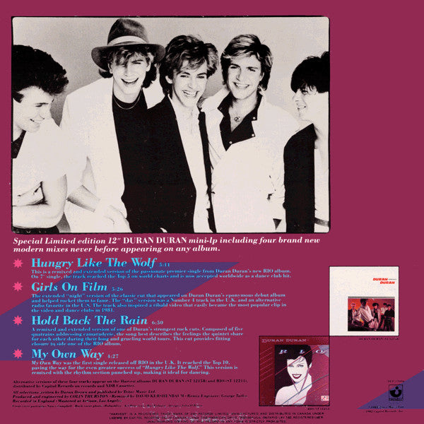 Duran Duran – Carnival – 1982 – New Wave / Synthpop / Canadian (vinyl)