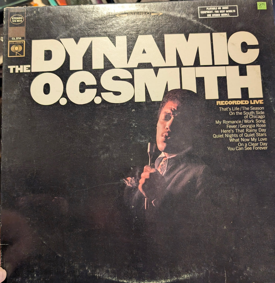 OC Smith – The Dynamic O. C. Smith - Recorded Live – 1967 – Rhythm & Blues / Soul / Vocal (vinyl lp)