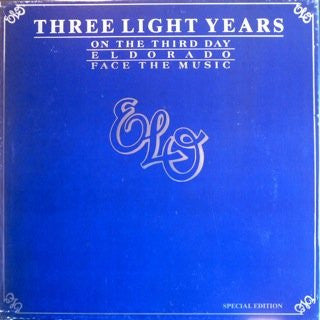 ELO Three Light Years - 3 x Vinyl, LP Box Set, Compilation, Special Edition - Country Rock, Symphonic Rock, Pop Rock - UK Import