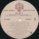 Eddie Rabbitt – Greatest Hits Vol. II -1983 - Blues Rock, Country, Pop Rock - ( Mint Vinyl )