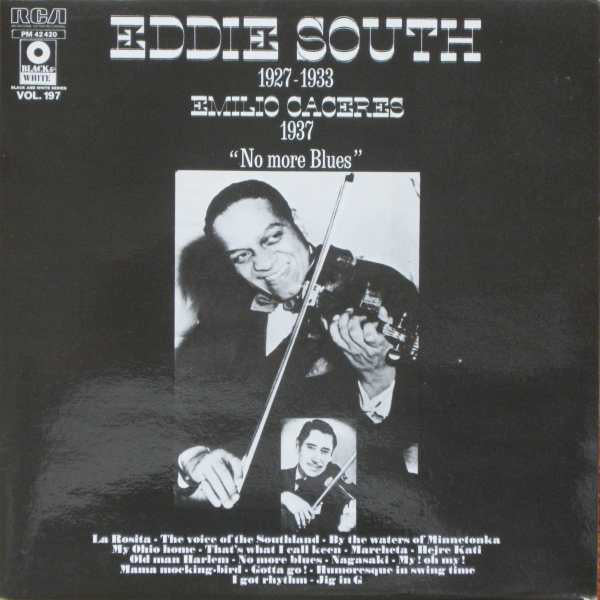 Eddie South - Emilio Caceres ‎– "No More Blues"  -1979- Jazz (vinyl) French Import