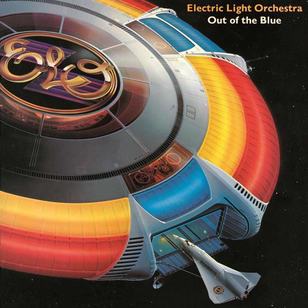 lectric Light Orchestra - Out Of The Blue Vinyl 2 LPs - With Spaceship Cut Out (intact) & Poster) RARE