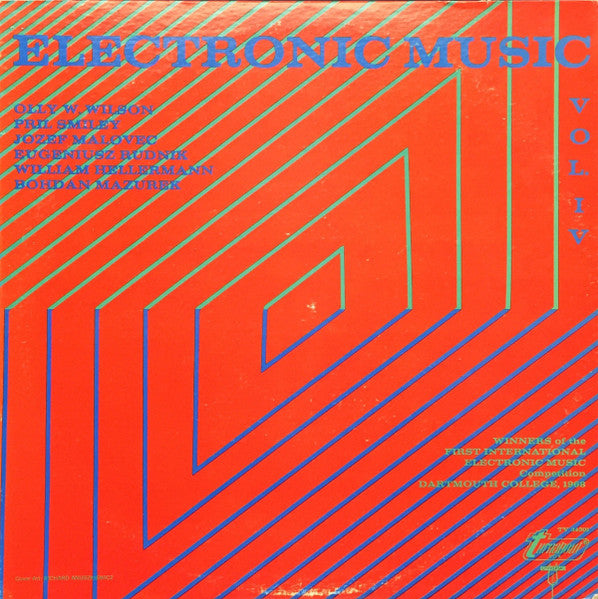 Electronic Music IV 1969 Genre: Electronic, Classical Style: Modern Classical, Experimental (vinyl)