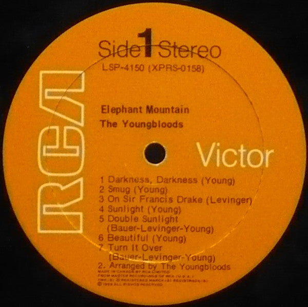 The Youngbloods ‎– Elephant Mountain- 1969-Folk Rock, Psychedelic Rock ( Viny l) great vinyl