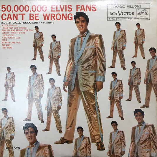 Elvis Presley ‎– 50,000,000 Elvis Fans Can't Be Wrong - Elvis' Gold Records, Vol. 2 (vinyl)