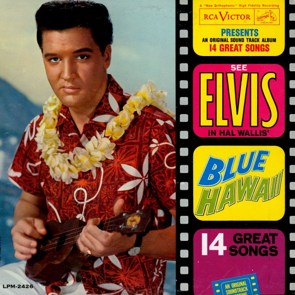 Elvis Presley ‎– Blue Hawaii 1961  ( Clearance vinyl ) cover cut