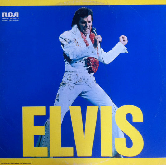 Elvis Presley ‎– Elvis (2 lp set) 1973-  Rock & Roll ( Clearance Vinyl ) Cover wear on spline and marks