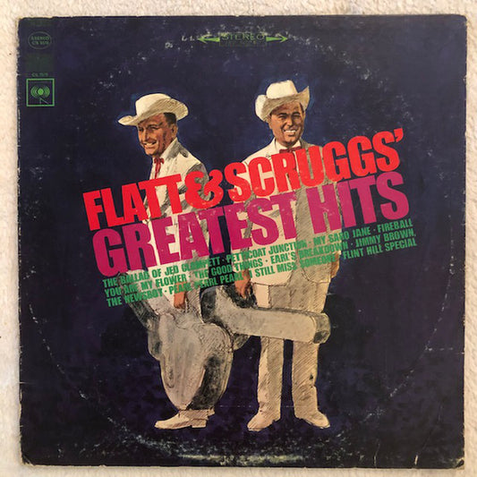 Flatt & Scruggs ‎– Greatest Hits - 1966 - Folk, World, & Country, Stage & Screen Style: Soundtrack, Country, Bluegrass ( Clearance vinyl)