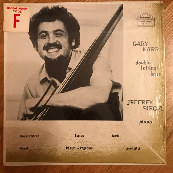 Gary Karr, Jeffrey Siegel – Plays Double-Bass Classical ( vinyl )