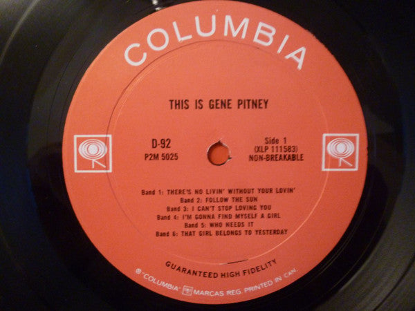 Gene Pitney – This Is Gene Pitney - 1966-Folk, World, & Country (Vinyl) 2 lp set