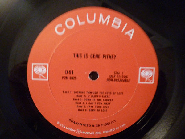 Gene Pitney – This Is Gene Pitney - 1966-Folk, World, & Country (Vinyl) 2 lp set