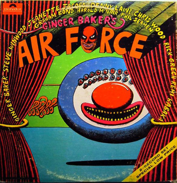 Ginger Baker's Air Force – Ginger Baker's Air Force - 2 lps- 	Jazz, Rock Style: Fusion, Hard Rock, Jazz-Rock, Prog Rock, Art Rock (vinyl)