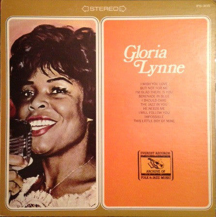 Gloria Lynne ‎– Gloria Lynne (Including I Wish You Love) -1974-Jazz, Funk / Soul, Pop Style: Vocal (vinyl)