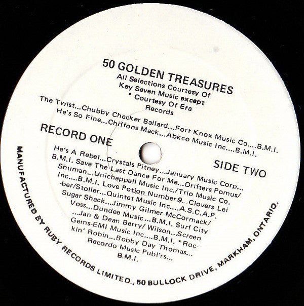 50 Golden Treasures – 1970s – Pop / Rock / Compilation - 1931- 1981 - 3 lp set (Vinyl)