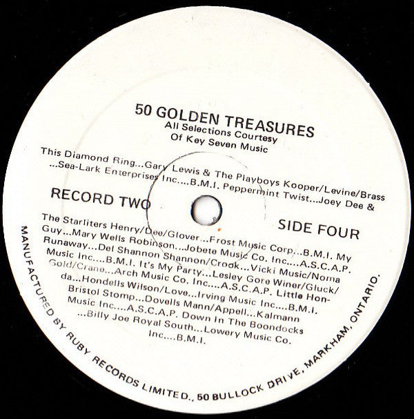 50 Golden Treasures – 1970s – Pop / Rock / Compilation - 1931- 1981 - 3 lp set (Vinyl)