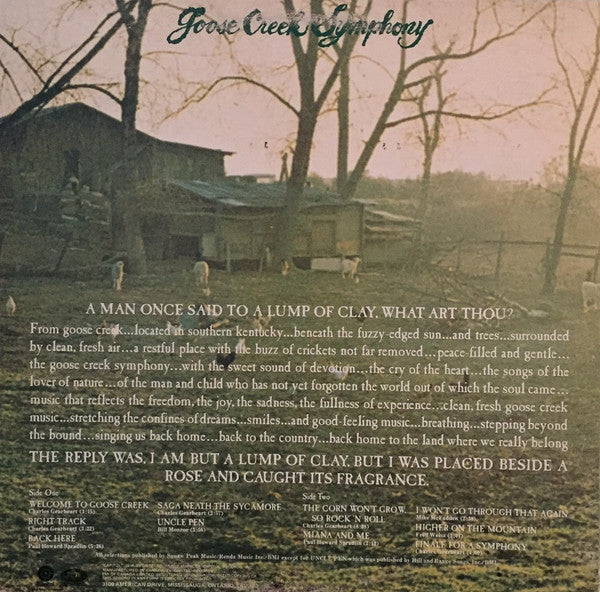 Goose Creek Symphony Welcome To Goose Creek - 1971-=Rock, Folk, World, & Country Style: Country Rock, Bluegrass (Vinyl)