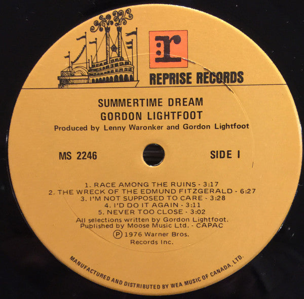 Gordon Lightfoot – Summertime Dream (Folk‑Rock/Canadian Singer‑Songwriter, Vinyl LP) MS‑2246