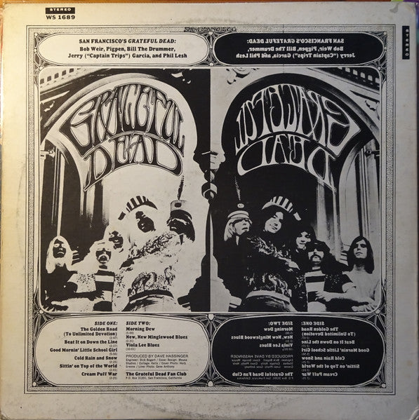Grateful Dead-Grateful Dead - 1968-Country Rock, Psychedelic Rock, Classic Rock (Very Rare Vinyl) misspelled THE GREATFUL DEAD