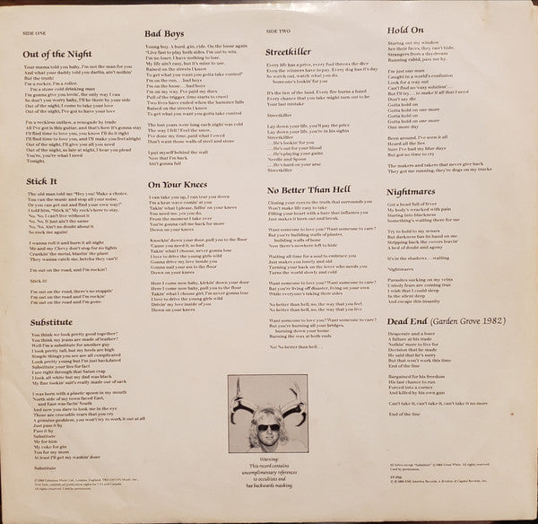 Great White – Great White (1984, Hard Rock / Glam Metal, Vinyl LP)