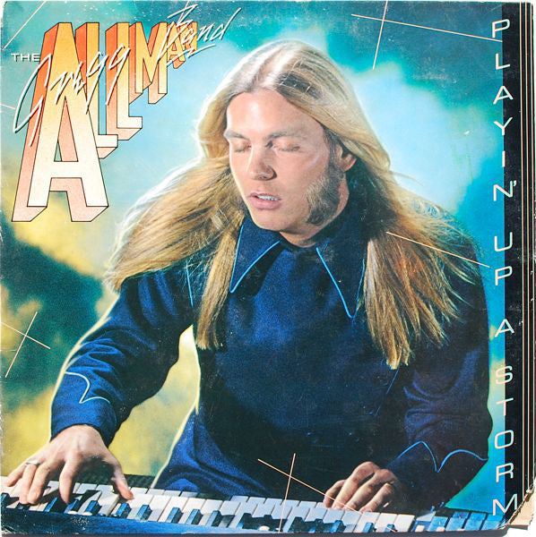 Gregg Allman Band ‎– Playin' Up A Storm -1977 Blues Rock (vinyl) clipped corner