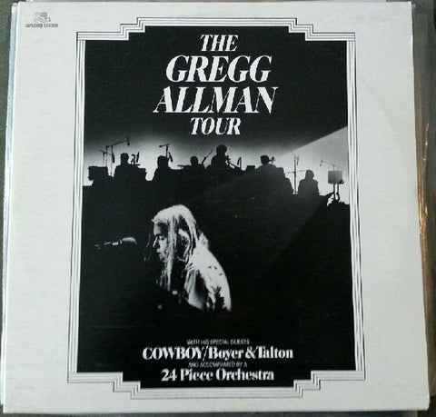 Gregg Allman Tour - Gregg Allman With Cowboy - Boyer & Talton ‎– The Gregg Allman Tour - 2 lps -1974- Blues Rock, Country Rock, Southern Rock, Rhythm & Blues (vinyl)