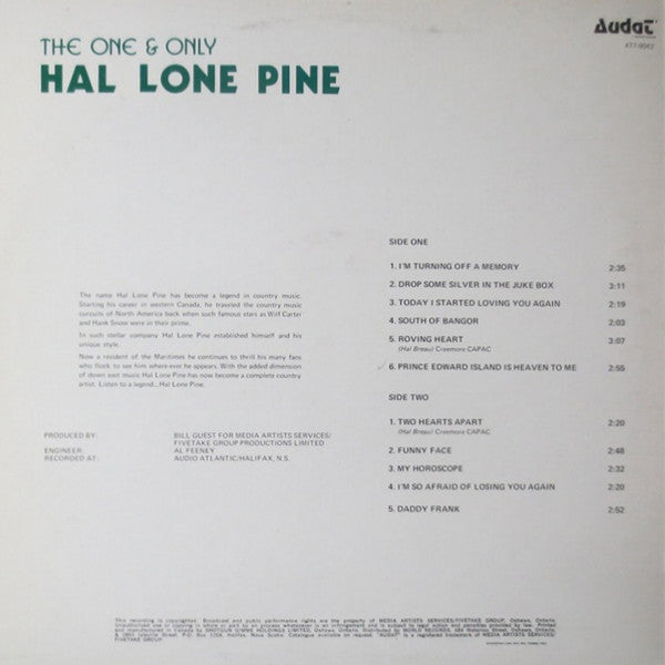 Hal Lone Pine – The One & Only -Folk, World, & Country Style: Country (VINYL)  SEALED COPY