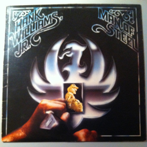 Hank Williams Jr. ‎– Man Of Steel - 1983-Folk, Country (vinyl)