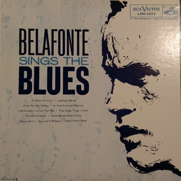 Harry Belafonte  Belafonte Sings The Blues - 1958-Jazz, Blues, Pop ,Vocal, Piano Blues, Ballad (Rare Vinyl)