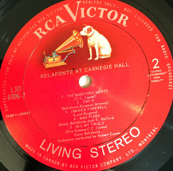 Harry Belafonte - Belafonte At Carnegie Hall - The Complete Concert - 2 lps -1969-Pop, Folk, World, & Country ,Vocal (vinyl)