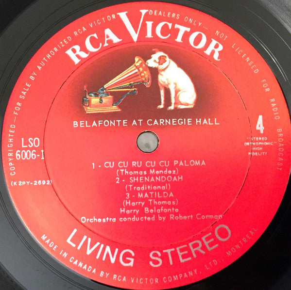 Harry Belafonte - Belafonte At Carnegie Hall - The Complete Concert - 2 lps -1969-Pop, Folk, World, & Country ,Vocal (vinyl)