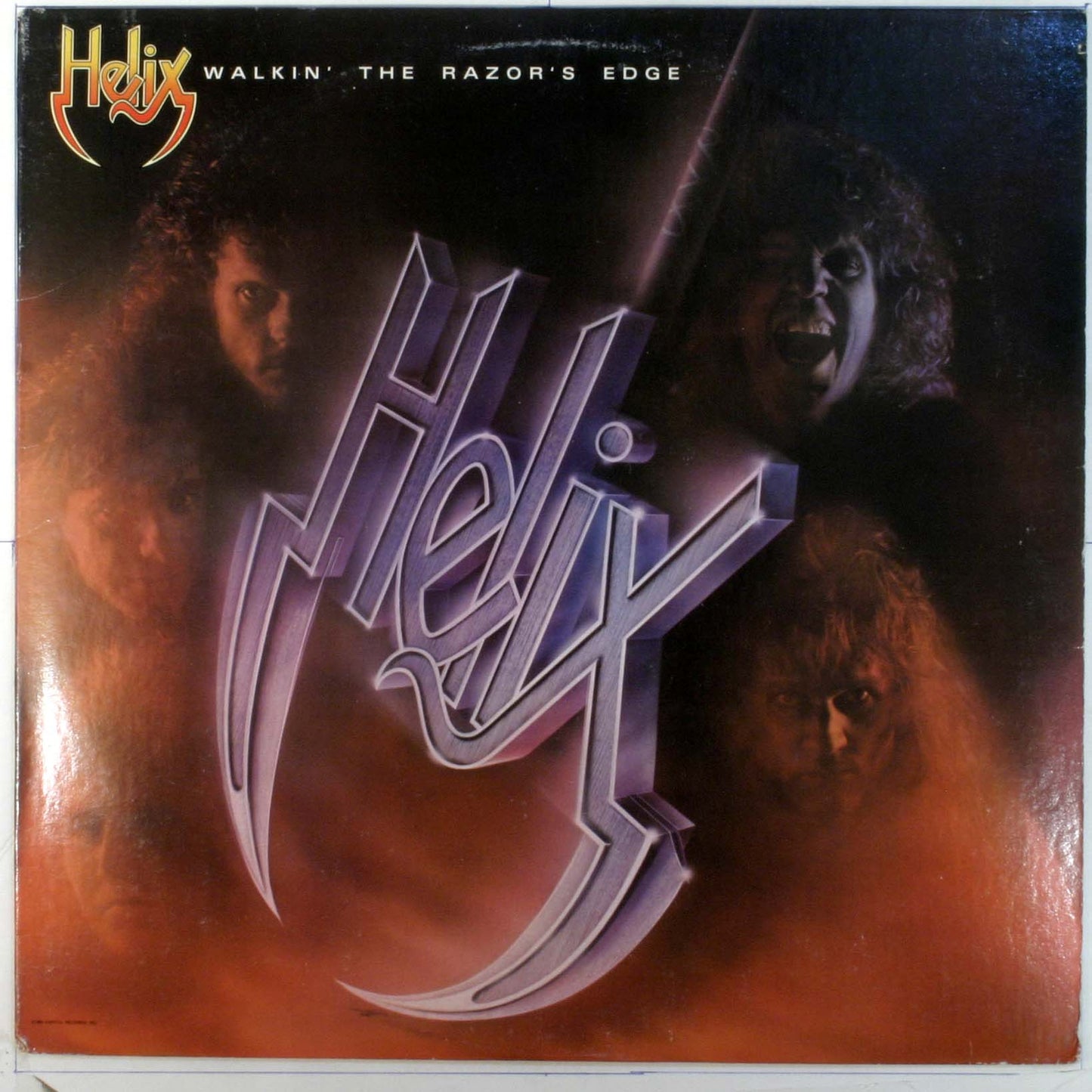 Helix ‎– Walkin' The Razor's Edge -1984 Heavy Metal (vinyl)