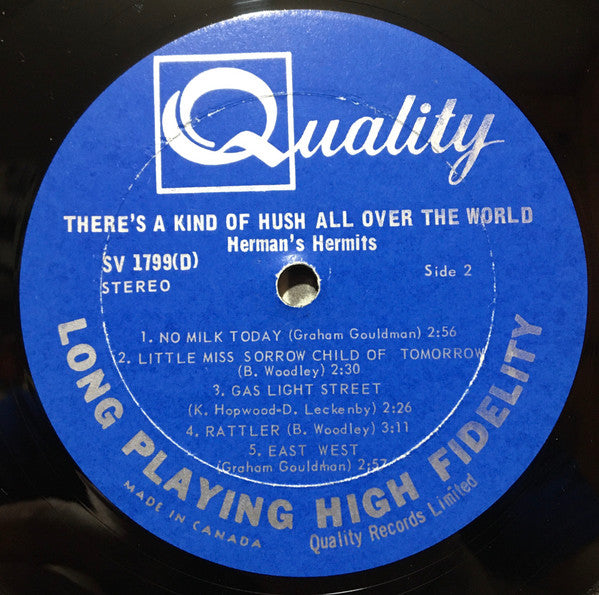 Herman's Hermits – There's A Kind Of Hush All Over The World - 1967- Pop Rock ( Clearance Vinyl)