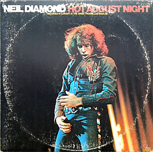 Neil Diamond ‎– Hot August Night -1972 Pop Rock (2 LPs) (Vinyl) Some Cover Wear Only