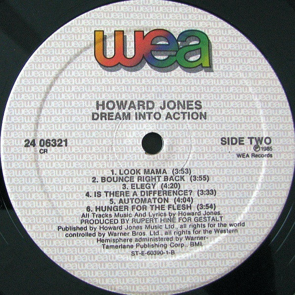Howard Jones ‎– Dream Into Action -1985 - Synth-pop (vinyl)