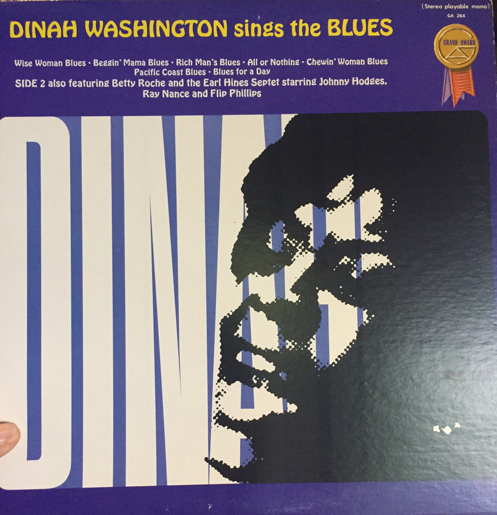 Dinah Washington ‎– Dinah Washington Sings The Blues -1966- Mono -Jazz, Funk / Soul, Blues (Rare Vinyl)