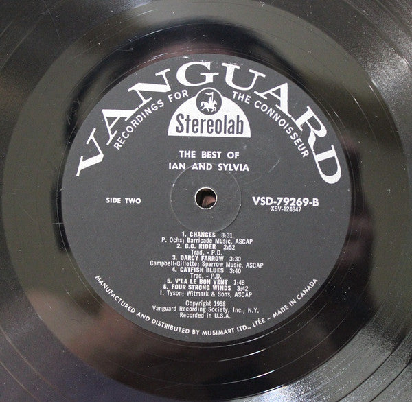Ian & Sylvia – The Best Of Ian & Sylvia -1968 -Pop, Folk, World,  (Vinyl)