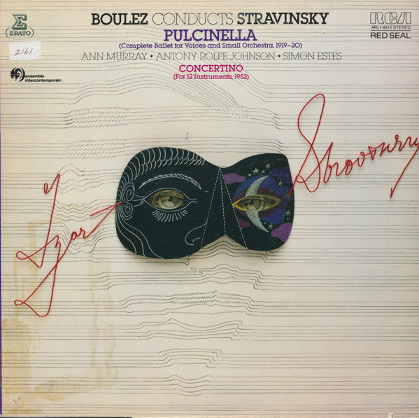 Igor Stravinsky, Pierre Boulez, Ann Murray, Anthony Rolfe Johnson, Simon Estes – Pulcinella (Complete Ballet For Voices & Small Orchestra), Concertino (For 12 Instruments) - 1982-Classical VInyl - New Sealed